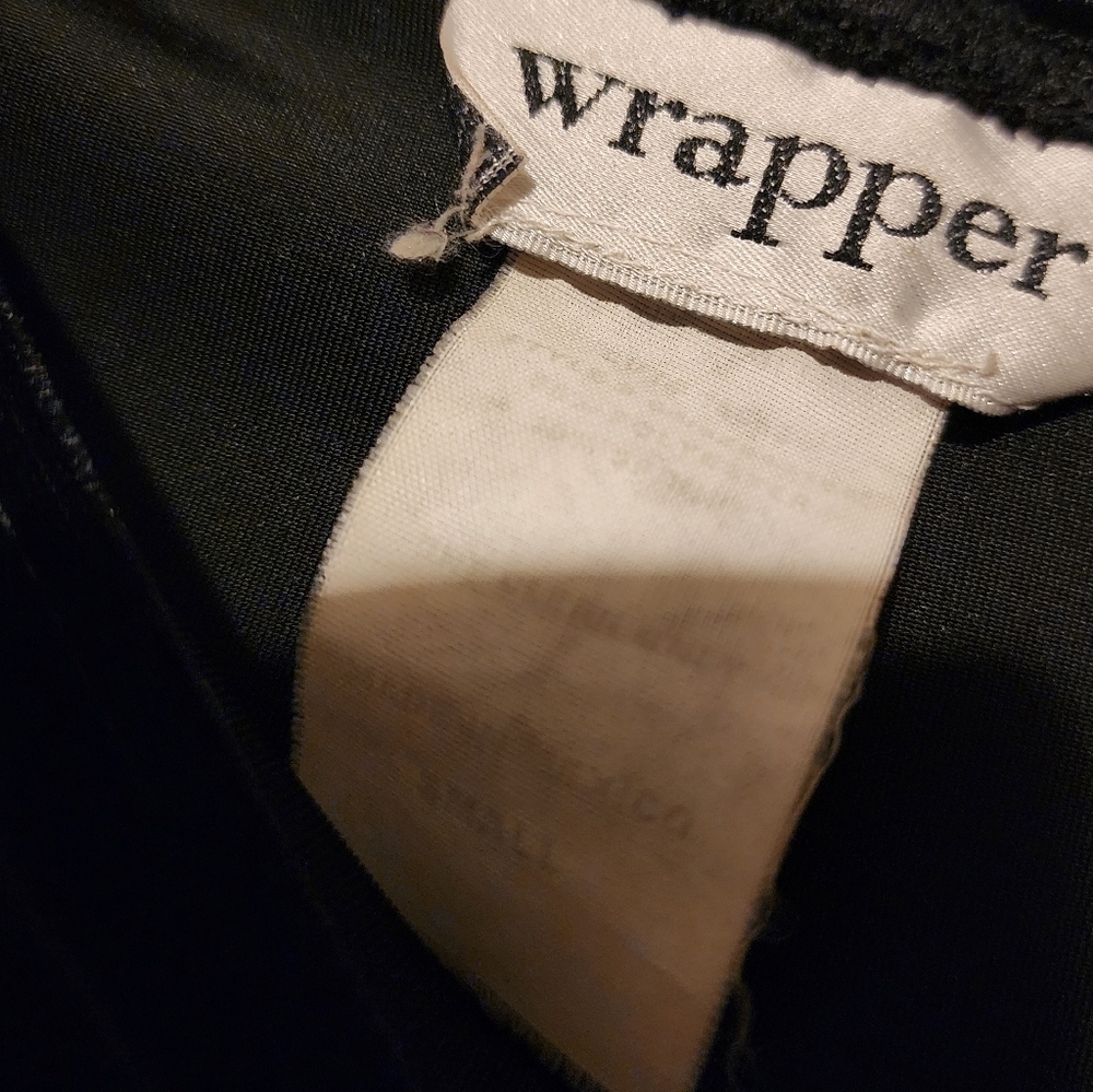 Wrapper Black Velvet Skirt Size S - Picture 3 of 5